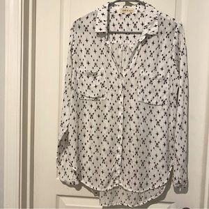 Anthropologie I Cloth & Stone Breezy Lightweight Hi-Lo Button Down Shirt